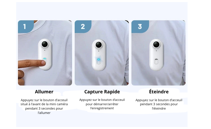 Mini Caméra SpynixEyes 1080P – Discrète, Puissante, Facile à Utiliser
